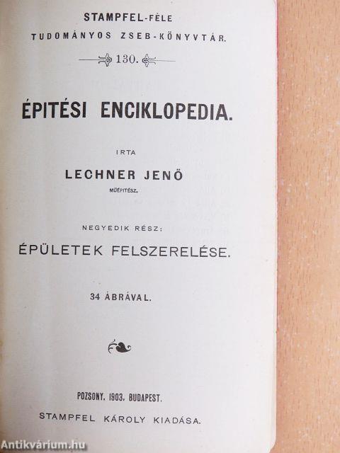 Épitési enciklopedia IV.