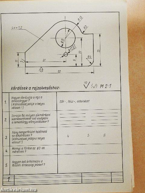 Vasipari szakrajz munkafüzet II.