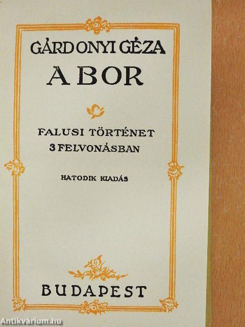 A bor/Pöhölyék