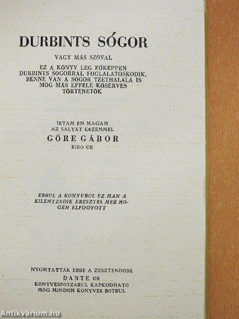 Durbints sógor/Bojgás az világba mög más mindönféle