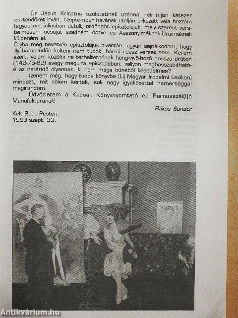 BűnRossz Versek Anthológiája 1994