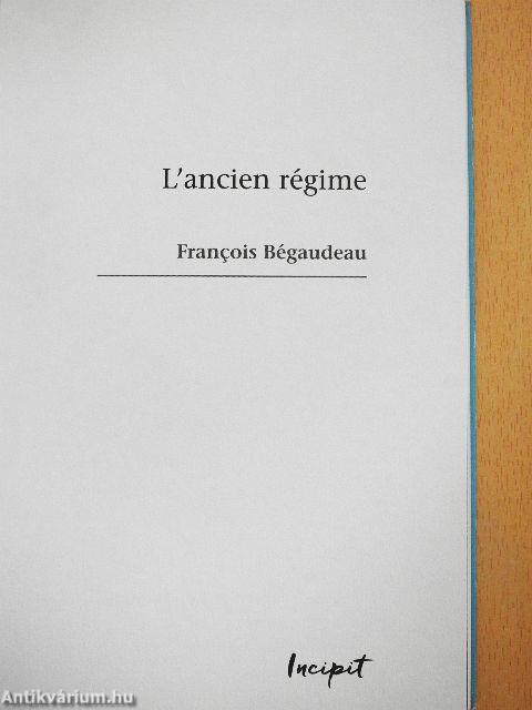 L'ancien régime