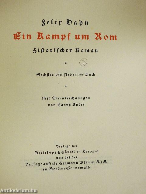 Ein Kampf um Rom I-III. (gótbetűs)