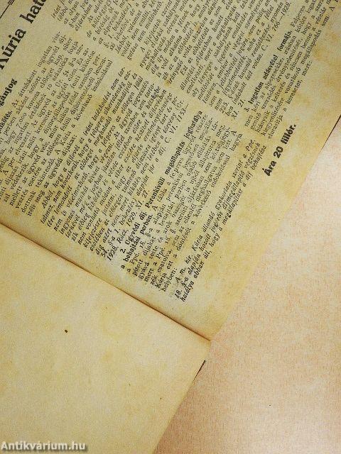Jogi Hirlap 1930. (nem teljes évfolyam)
