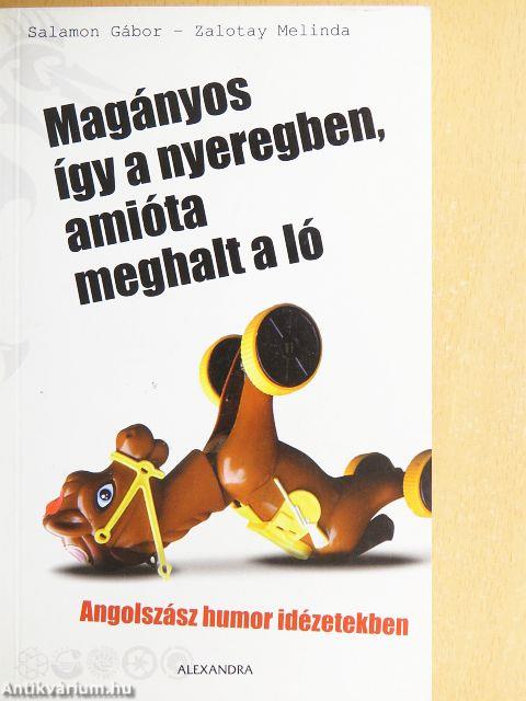 Magányos így a nyeregben, amióta meghalt a ló