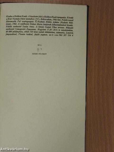 Radnóti Miklós költeményei