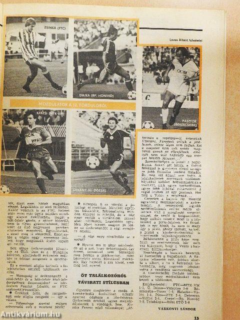 Labdarúgás 1985. november
