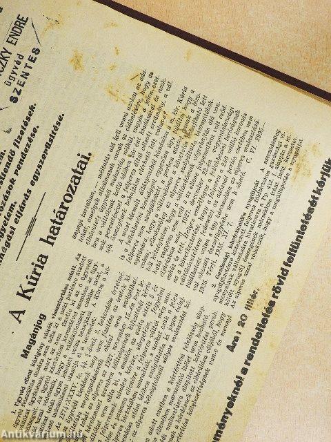 Jogi Hirlap 1936. január 5.-december 20.