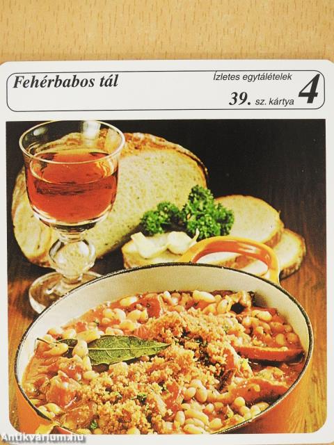 Mesterszakács receptkártya gyűjtemény