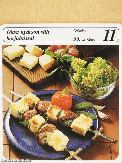 Mesterszakács receptkártya gyűjtemény