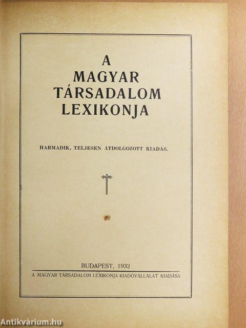 A magyar társadalom lexikonja 