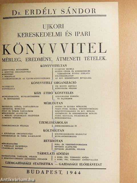 Ujkori kereskedelmi és ipari könyvvitel