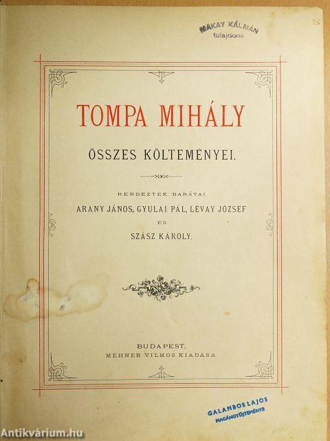 Tompa Mihály összes költeményei