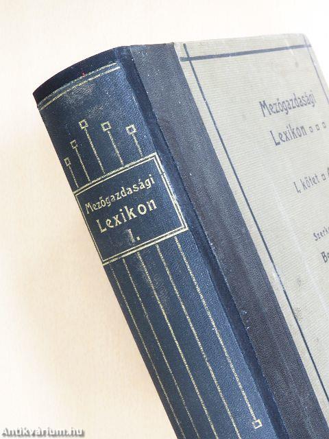 Mezőgazdasági Lexikon I. (töredék)