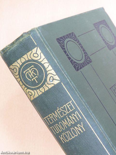 Természettudományi Közlöny 1929. január-december/Pótfüzetek a Természettudományi Közlönyhöz 1929. január-december
