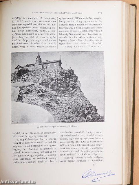 Természettudományi Közlöny 1893. január-december/Pótfüzetek a Természettudományi Közlönyhöz 1893. január-december