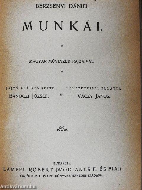 Berzsenyi Dániel munkái