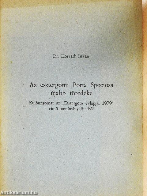 Az esztergomi Porta Speciosa újabb töredéke