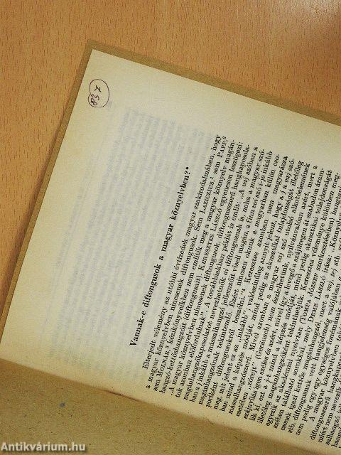 Vannak-e diftongusok a magyar köznyelvben?