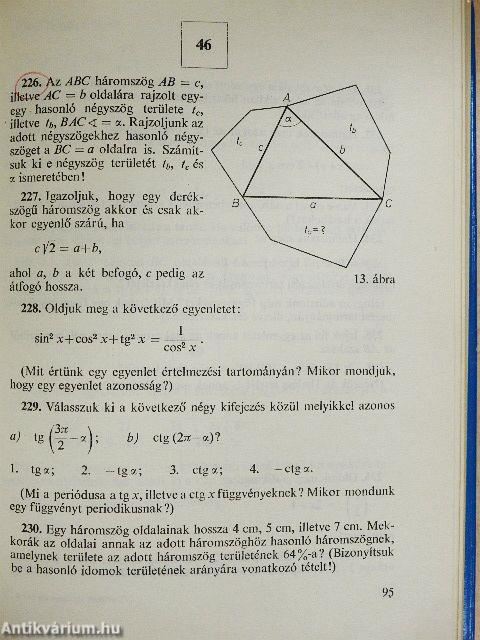 Elemi matematikai példatár IV.