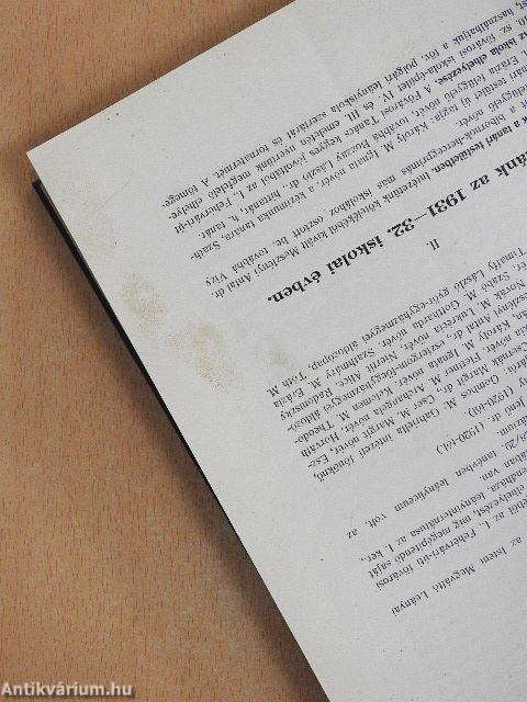 Szent Margit leánygimnázium értesítői