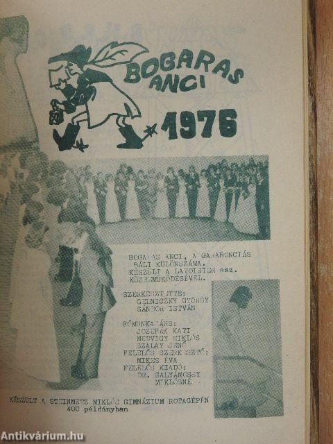 Garabonciás 1974. február-1976. február/Bogaras Anci a Garabonciás báli különszáma