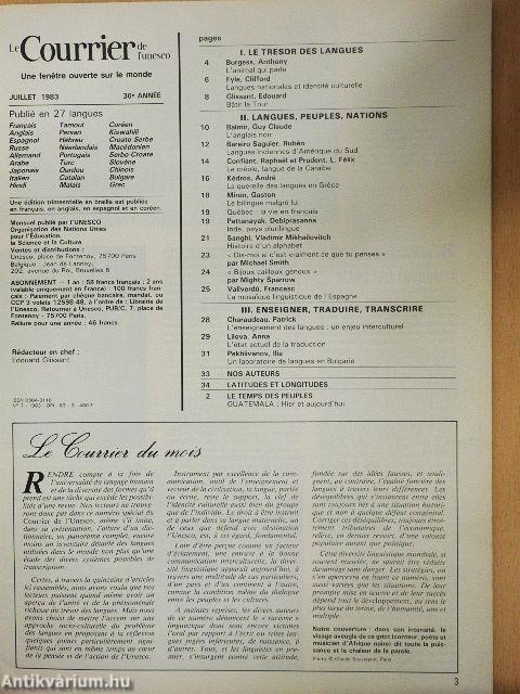 Le Courrier Juillet 1983