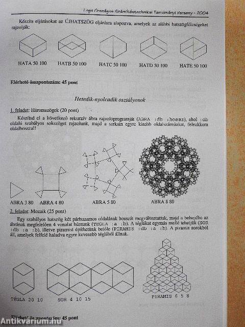 Logo versenyfeladatok tára 2003-2007 II.
