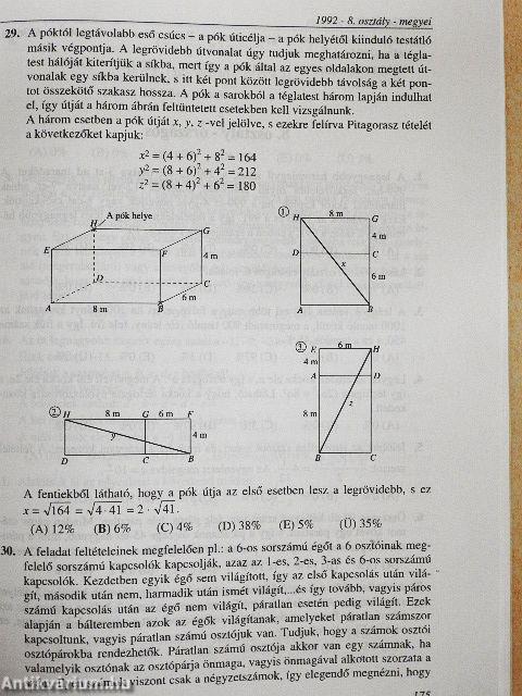 Matematikai versenytesztek '91-93