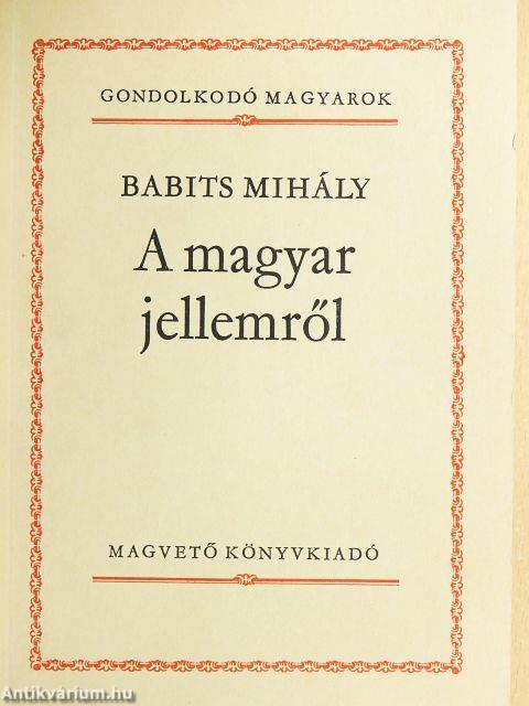 A magyar jellemről