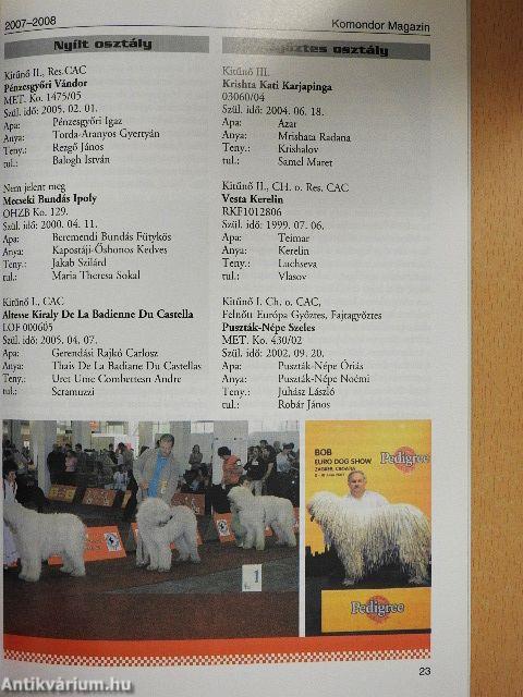 Komondor Magazin 2007-2008