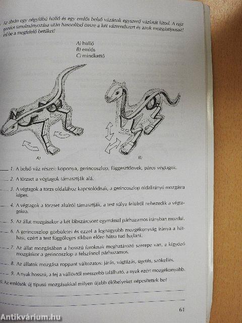 Biológia I. Munkafüzet