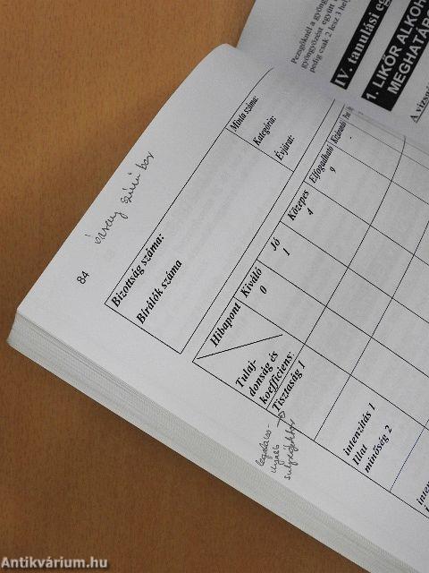 Italismeret és élvezeti szerek - Munkafüzet