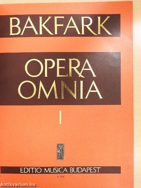 Opera omnia I-III.