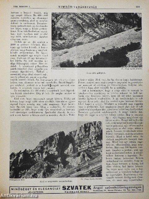 Nimród Vadászujság 1939. január-december (nem teljes évfolyam)