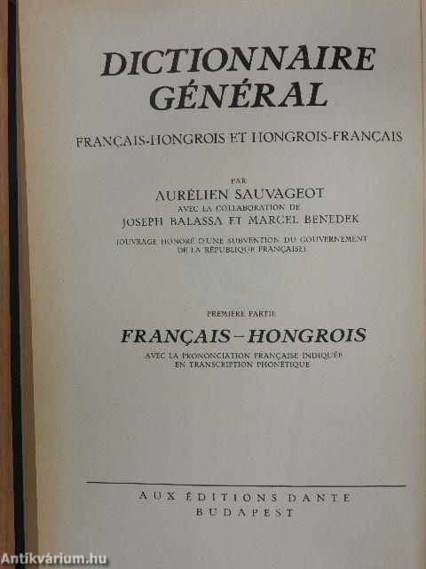 Francia-magyar és magyar-francia nagy kéziszótár I-II.