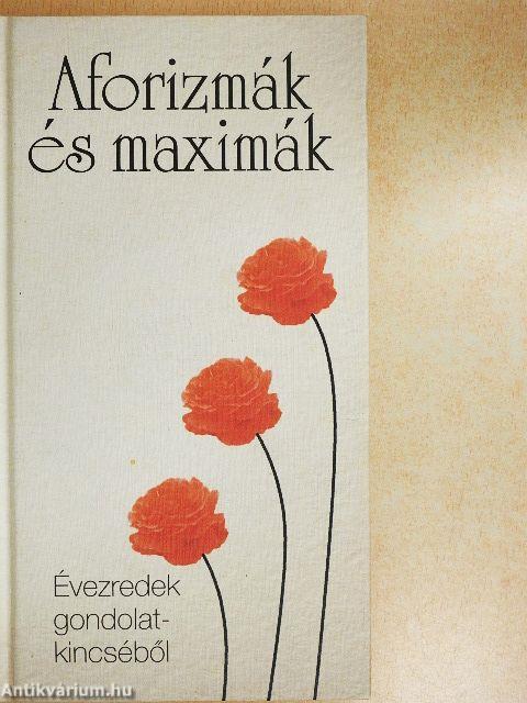 Aforizmák és maximák