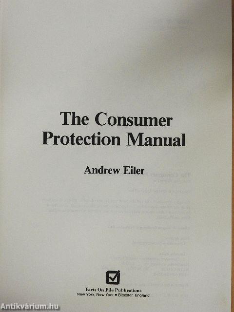 The Consumer Protection Manual
