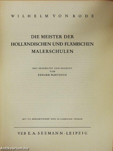 Die Meister der Holländischen und Flämischen Malerschulen