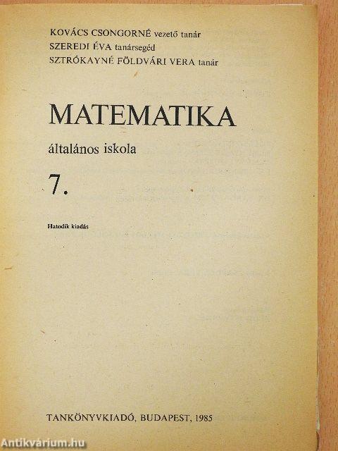 Matematika 7.