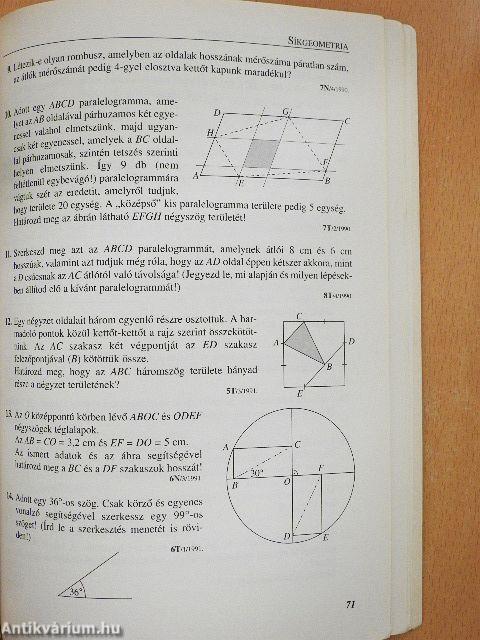 Makkosházi matematikaverseny Feladatok