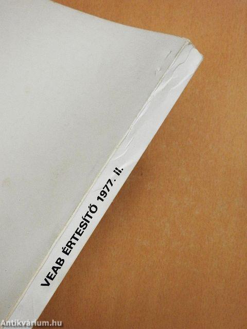 VEAB értesítő 1977. II.