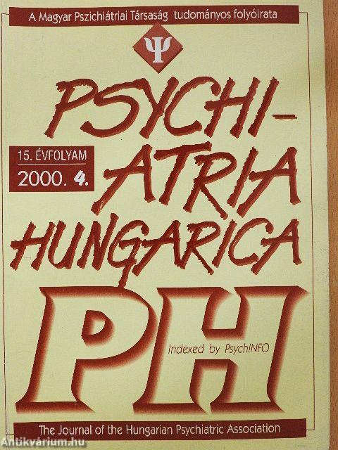 Psychiatria Hungarica 2000/4.