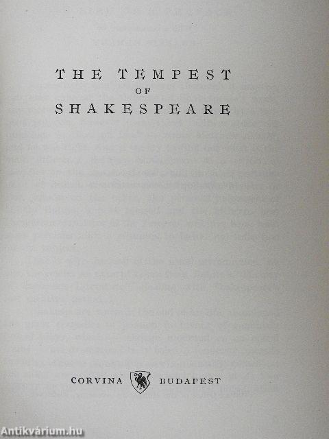 The Tempest of Shakespeare