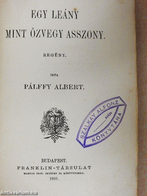 Egy leány mint özvegy asszony