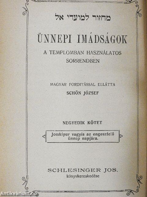 Ünnepi imádságok IV.