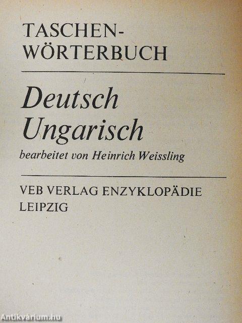 Taschenwörterbuch Deutsch-Ungarisch