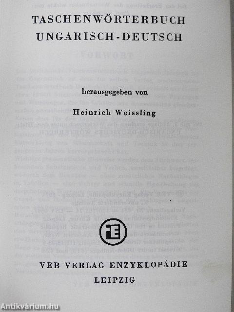 Taschenwörterbuch Ungarisch-Deutsch