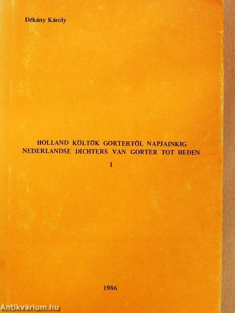Holland költők Gortertől napjainkig I. (töredék)