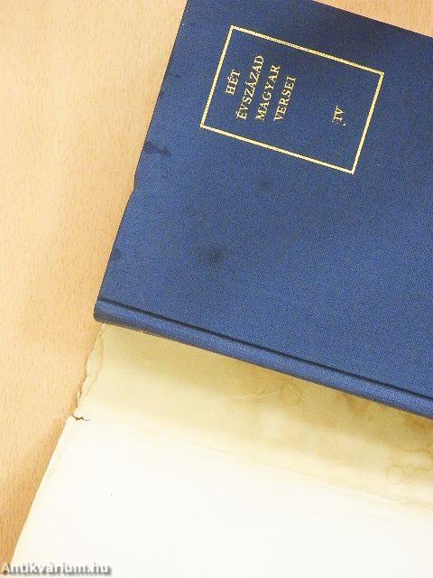 Hét évszázad magyar versei I-IV.